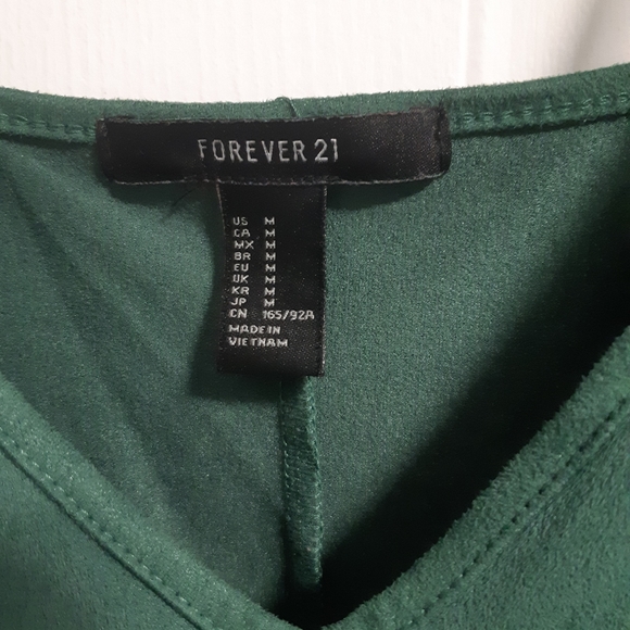 Green Suede Body Suit - Picture 6 of 7